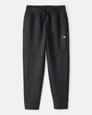 Boys Cotton Active Joggers - Black, 