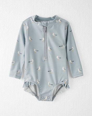 Baby Recycled 1-Piece Rashguard Swimsuit, 