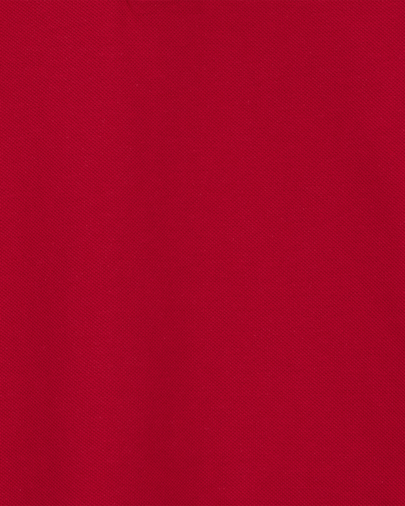 Toddler 2-Pack Pique Uniform Polo Shirts - Red, image 3 of 3 slides