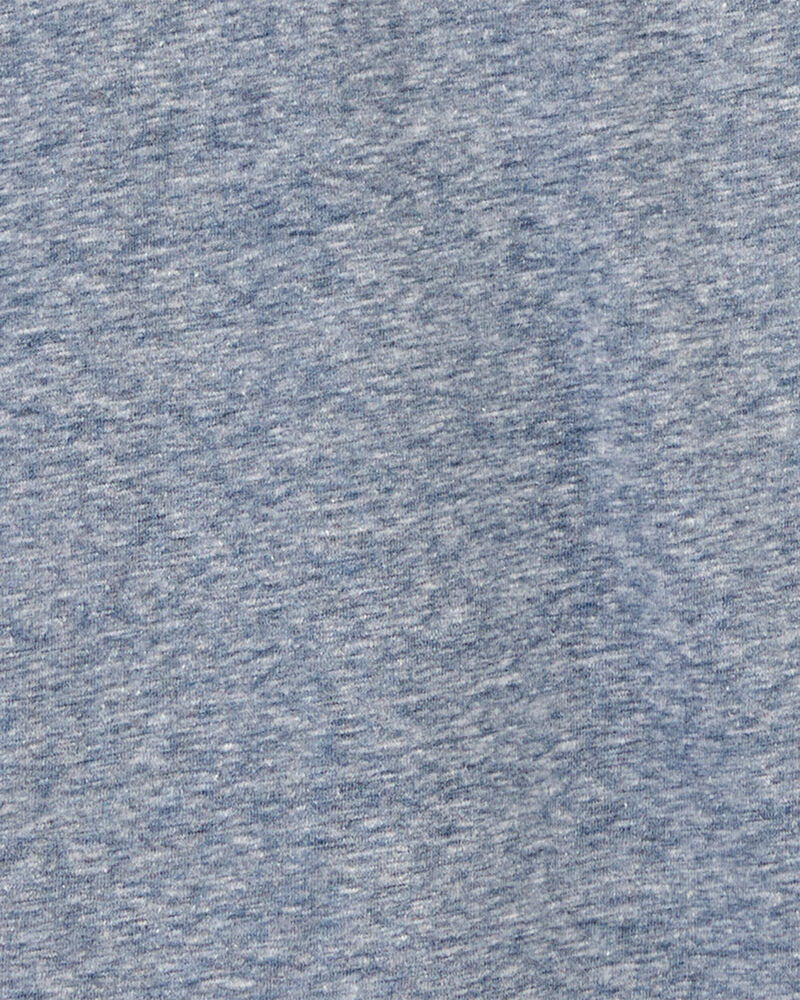 Kid Heathered Pocket Henley, image 2 of 3 slides