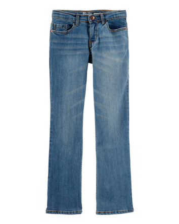 Kid Medium Wash Plus-Fit Boot-Cut Jeans, 