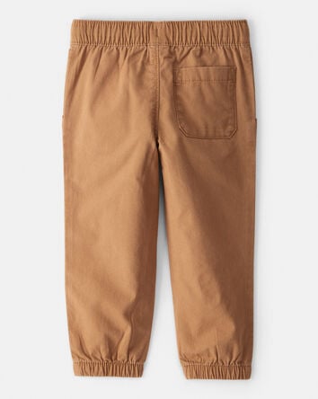 Toddler Boy Cotton Pull-On Fashion Pants - Brown, 