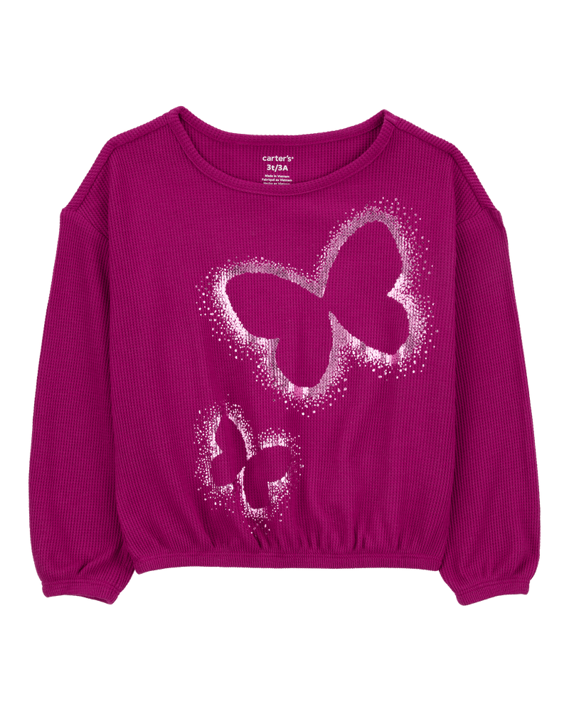 Toddler Shine Like A Star Metallic Thermal Top, image 1 of 4 slides