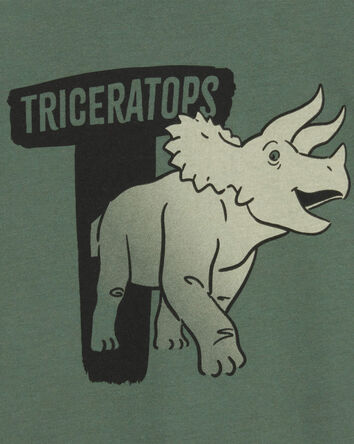 Toddler Dinosaur Short-Sleeve Graphic Tee - Green, 