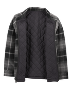 Kid Reversible Flannel Jacket - Black, image 3 of 6 slides