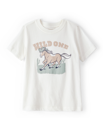 Toddler Wild One Short-Sleeve Graphic Tee - White, 
