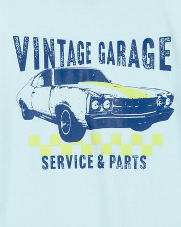 Kid Vintage Garage Short-Sleeve Graphic Tee - Blue, 
