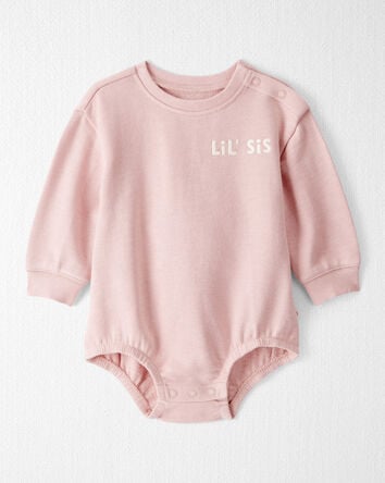 Baby Organic Cotton Lil' Sis Bubble , 
