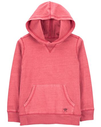 Kid Cotton Jersey Hooded Pullover Top, 