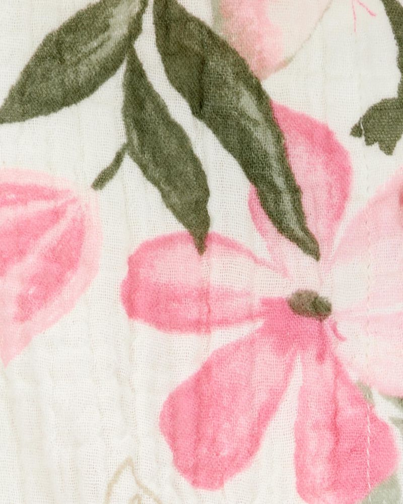 Toddler Floral Sleeveless Fashion Top - Ivory, image 2 of 3 slides