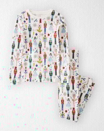 Kid Organic Cotton Pajamas in Nutcracker Print, 