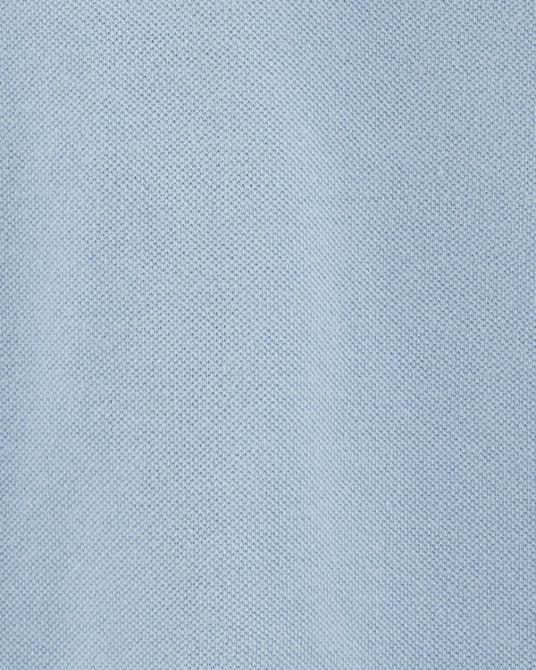 Toddler Light Blue Piqué Polo Shirt