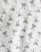 Toddler Girl Bow Print Long-Sleeve Tee & Pant Set - Grey, image 2 of 3 slides