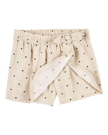 Toddler Polka Dot Skort - Tan, 