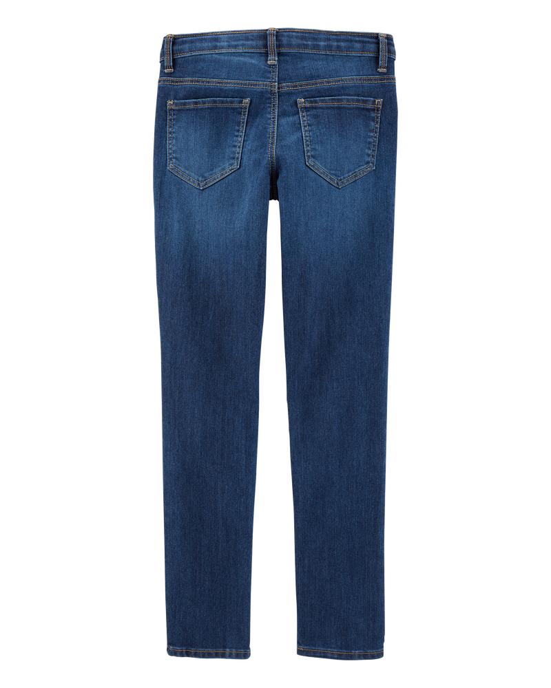 Kid Dark Wash Super Skinny-Leg Jeans, image 3 of 6 slides