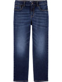 Rail Tie True Blue - Kid Dark Wash Husky-Fit Classic Jeans