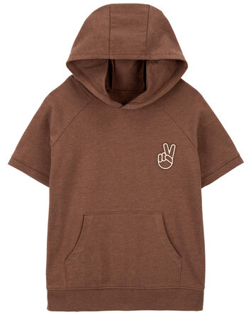 Kid Hooded Peace Sign Pullover, 