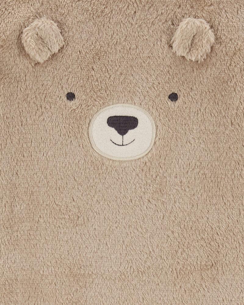 Baby Bear Fuzzy Jumpsuit, image 2 of 3 slides