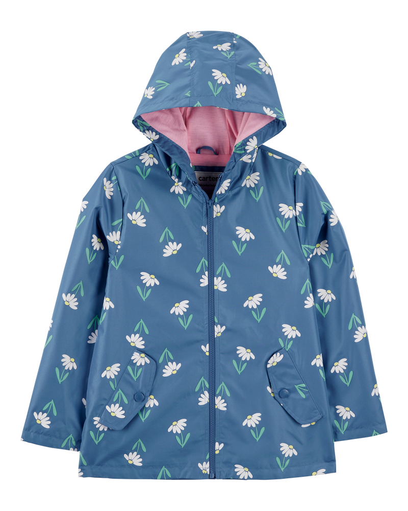 Color Changing Rain Jacket - Navy, image 1 of 6 slides