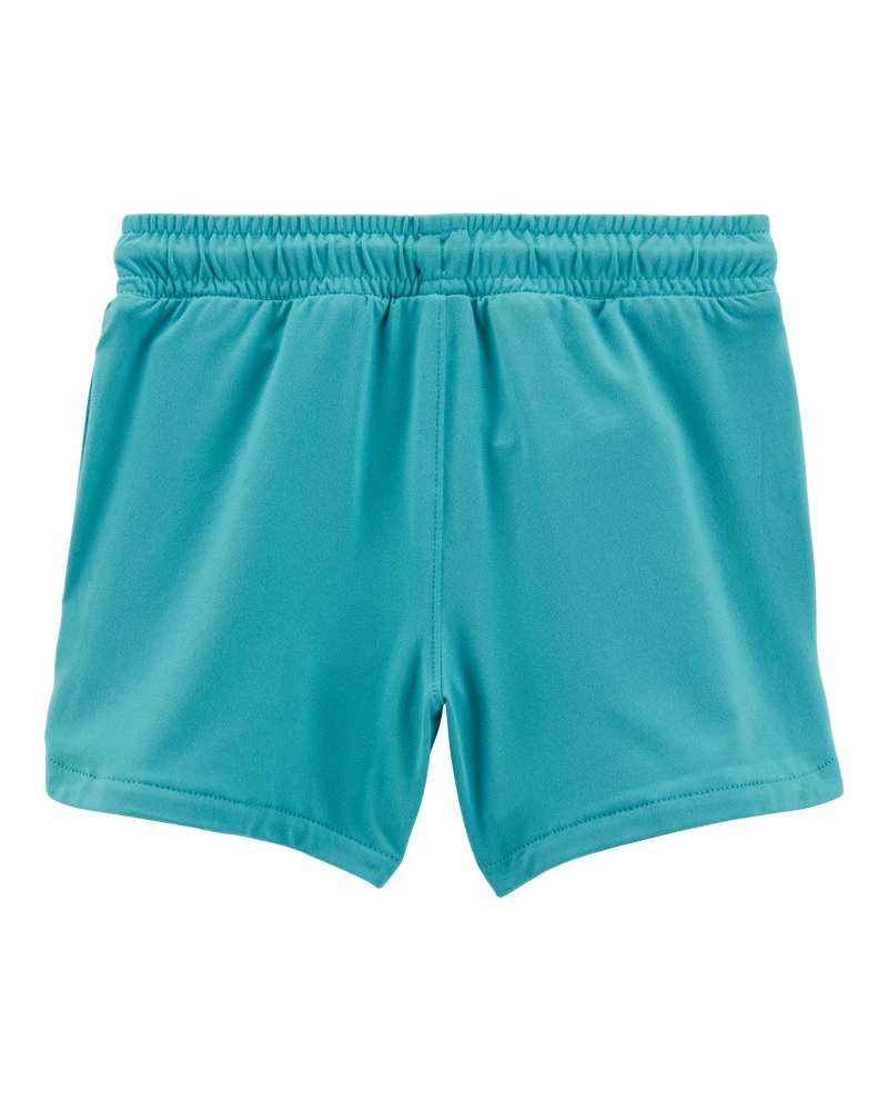 Toddler On-The-Go Pull-On Shorts - Teal, image 2 of 4 slides