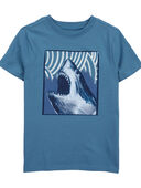 Blue - Kid Shark Graphic Tee