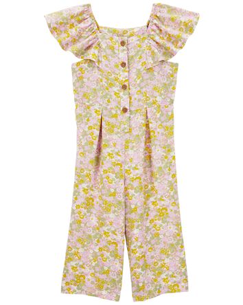 Toddler Floral Jumpsuit, 