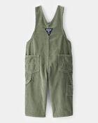 Baby Neutral Solid Corduroy Overalls - Green, image 2 of 4 slides