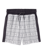 Kid 2-Piece Active Tee & Shorts Set - Black/Grey, image 4 of 7 slides