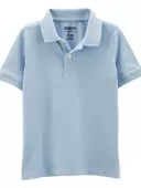 Light Blue - Toddler Light Blue Piqué Polo Shirt