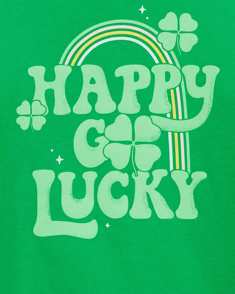 Lucky St. Patrick's Day Cotton Blend Graphic Tee, image 2 of 3 slides