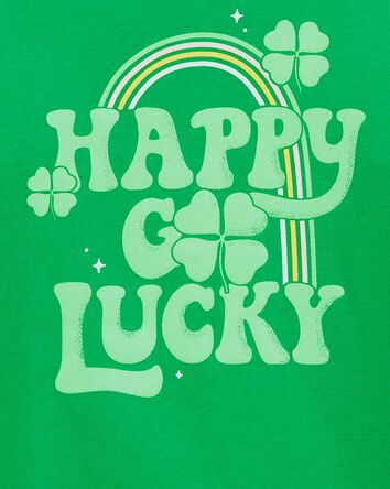 Lucky St. Patrick's Day Cotton Blend Graphic Tee, 