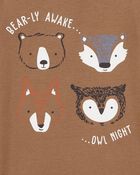 Baby 4-Piece Woodland Creatures Pajamas, image 2 of 4 slides