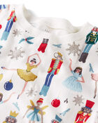 Kid Organic Cotton Pajamas Set in Holiday Nutcracker, image 2 of 4 slides