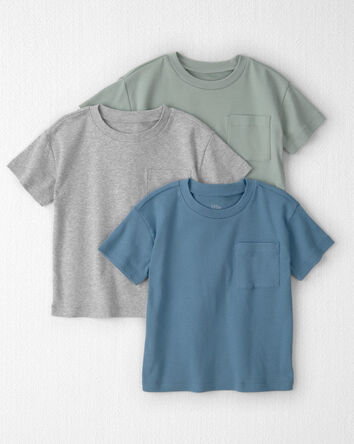 Toddler Boy 3-Pack Organic Cotton Pocket Tees, 