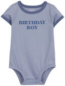 Blue - Baby Birthday Boy Bodysuit