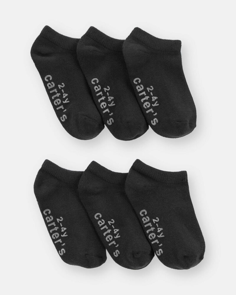 Toddler 6-Pack No Show Socks, image 1 of 2 slides