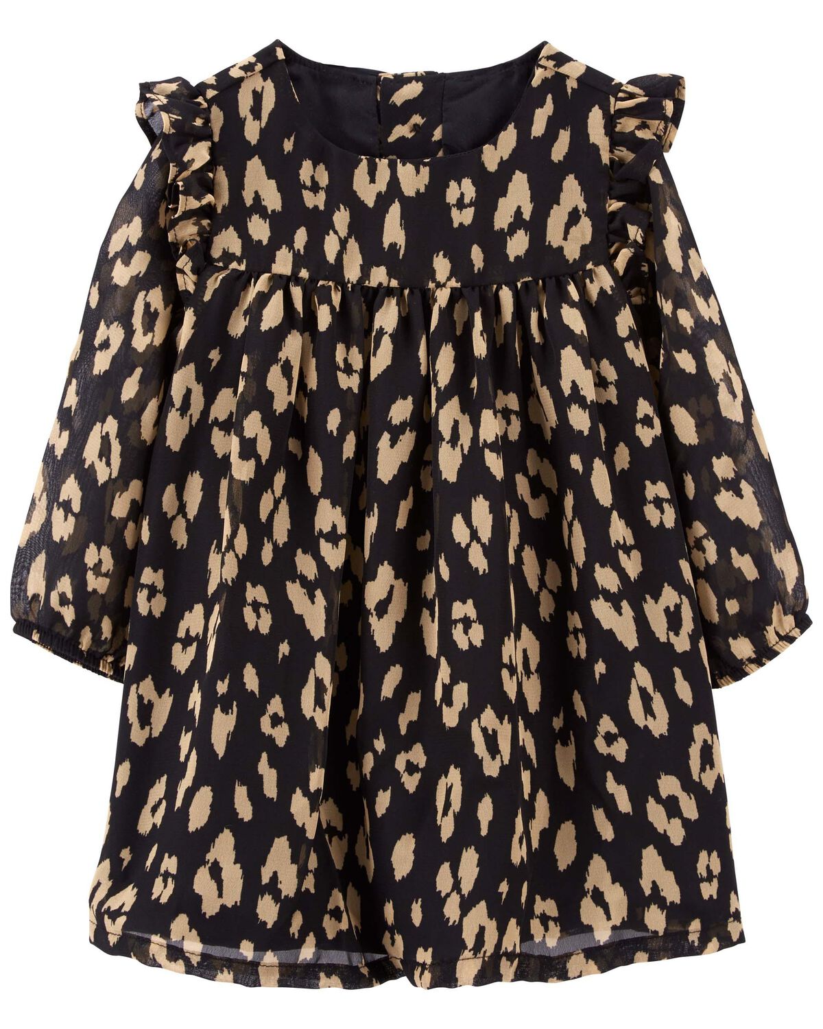 Black Baby Leopard Bow Dress | carters.com