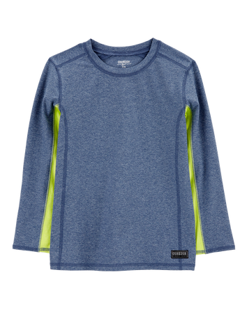 Kid Active Colorblock Long-Sleeve Tee - Blue, 