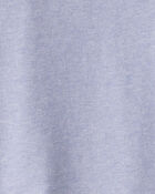 Girls 2-Piece French Terry Long-Sleeve Tee & Pant Set - Blue, image 3 of 4 slides
