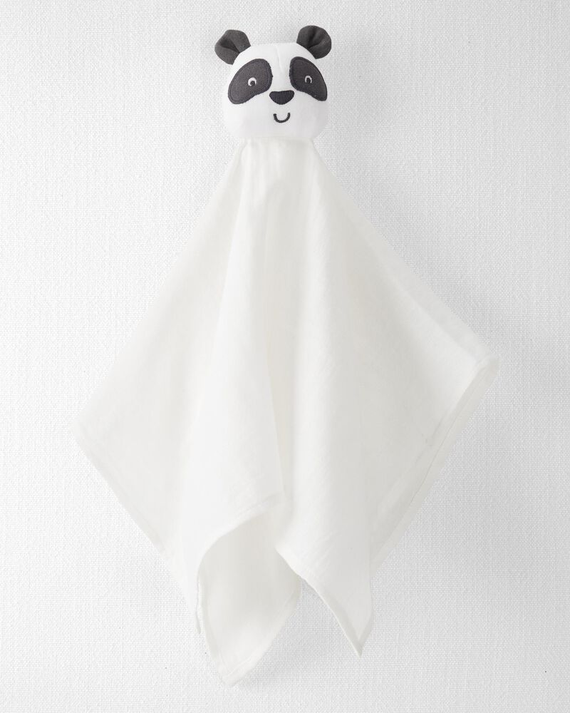 Baby Cotton Muslin Panda Lovey, image 1 of 3 slides