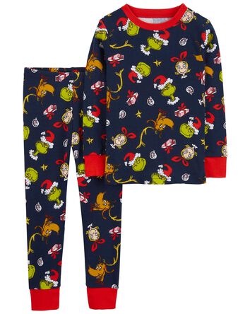 Toddler 2-Piece Grinch 100% Snug Fit Cotton Pajamas, 