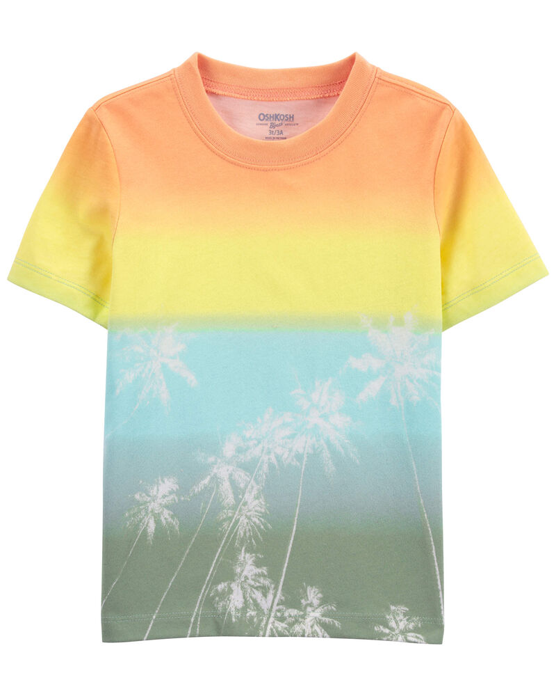 Toddler Beach Print Ombre Tee, image 1 of 3 slides