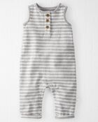 Baby Organic Cotton Terry Jumpsuit, image 1 of 4 slides