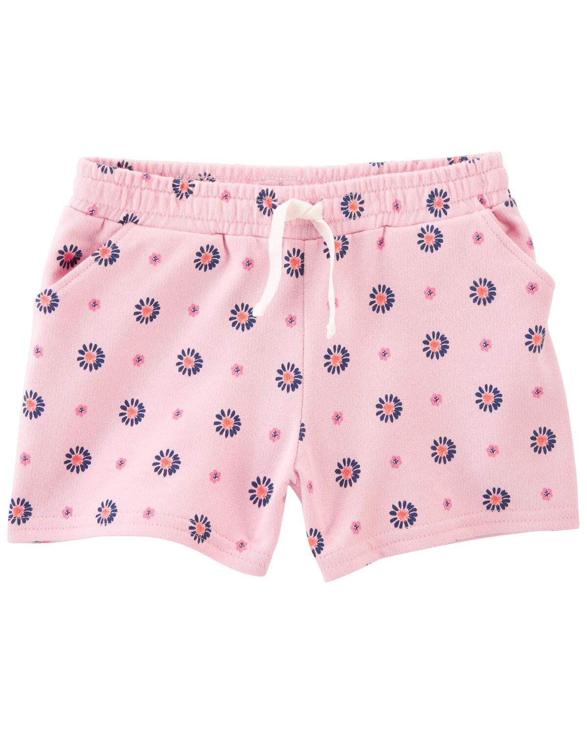 Pink Baby Floral Pull-On French Terry Shorts | carters.com