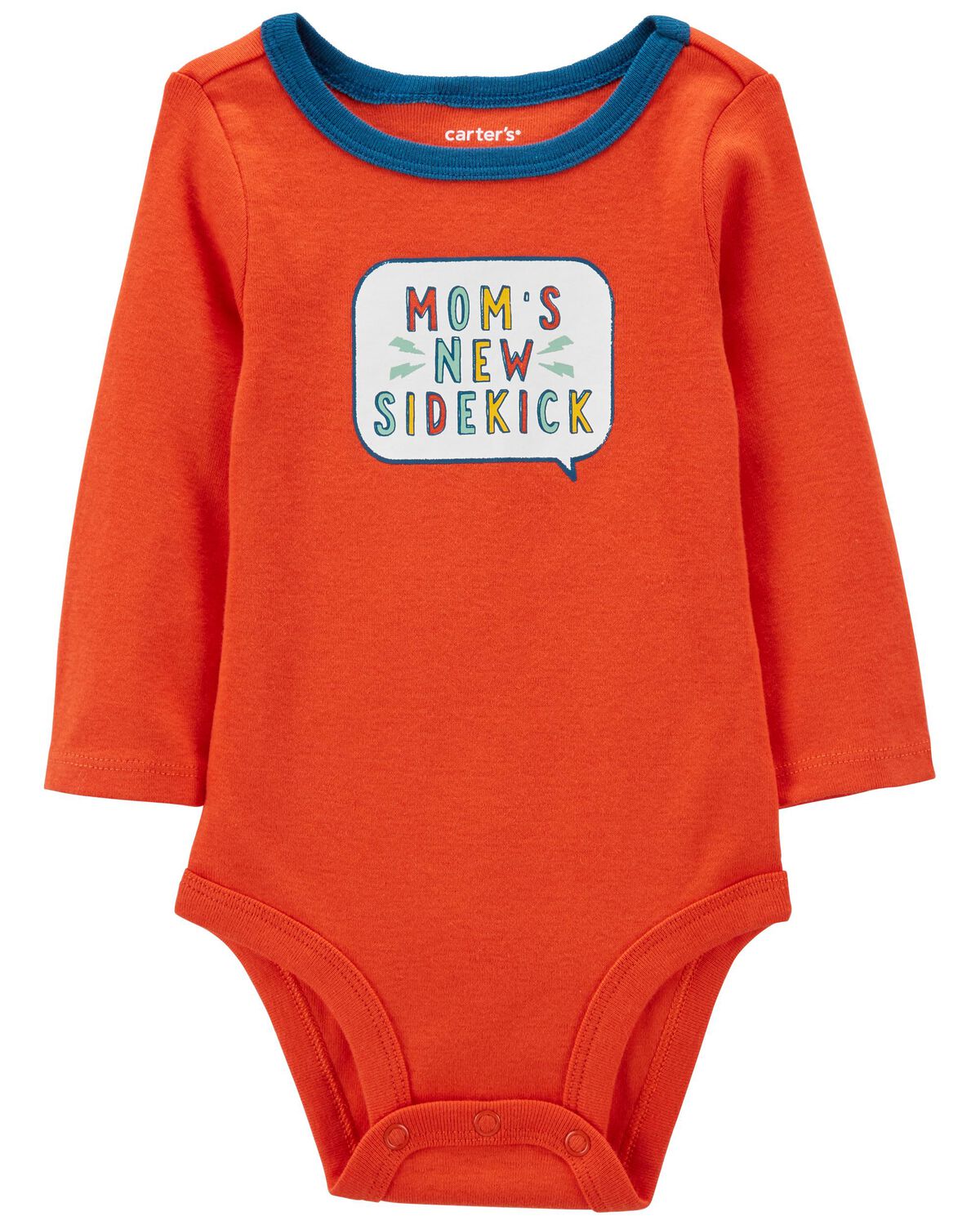 Orange Baby Mom's Sidekick Long-Sleeve Bodysuit | oshkosh.com