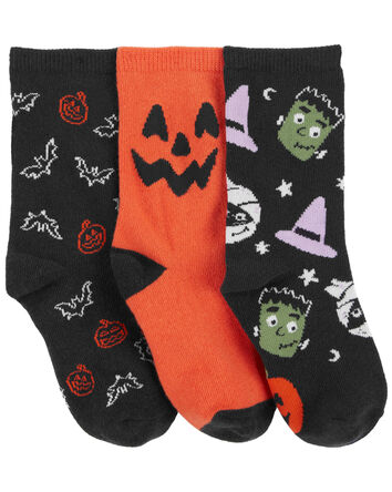 Kid 3-Pack Halloween Socks, 