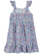 Toddler Floral Print Sundress Made With LENZING™ ECOVERO™ , image 2 of 3 slides