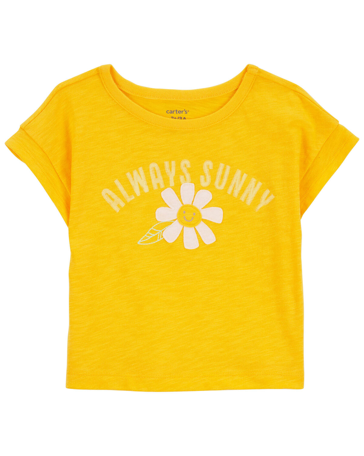 Yellow Baby Always Sunny Flower Tee