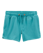 Toddler 2-Piece Active Raglan Tee & Pull-On Shorts Set - Grey/Teal, image 5 of 9 slides