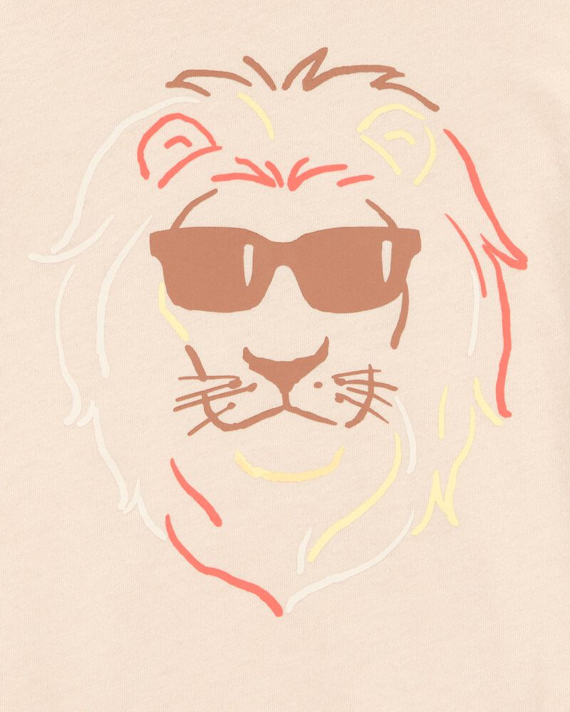Toddler Lion Short-Sleeve Graphic Tee - Brown, image 2 of 3 slides
